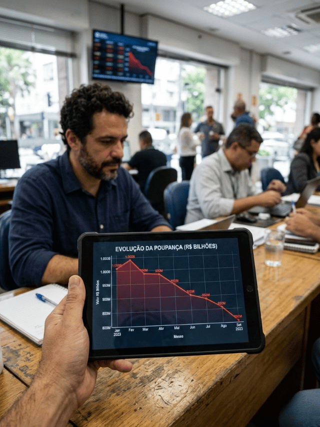 Poupança em queda livre: Para onde está indo o seu dinheiro?
